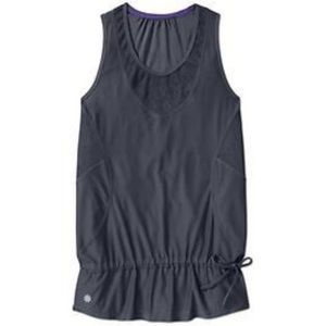 Athleta Wick It Good Tank in Asphalt Lace tank top
